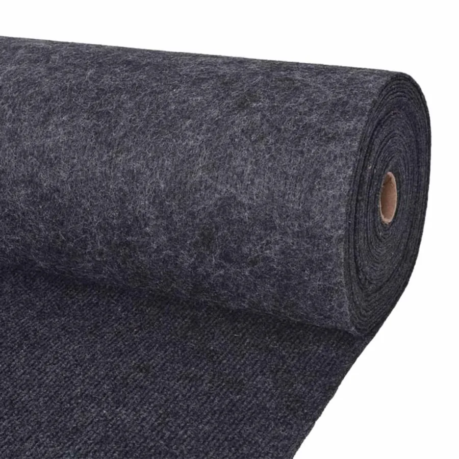 Tapis Anthracite 1,2 x 10 m Polyester