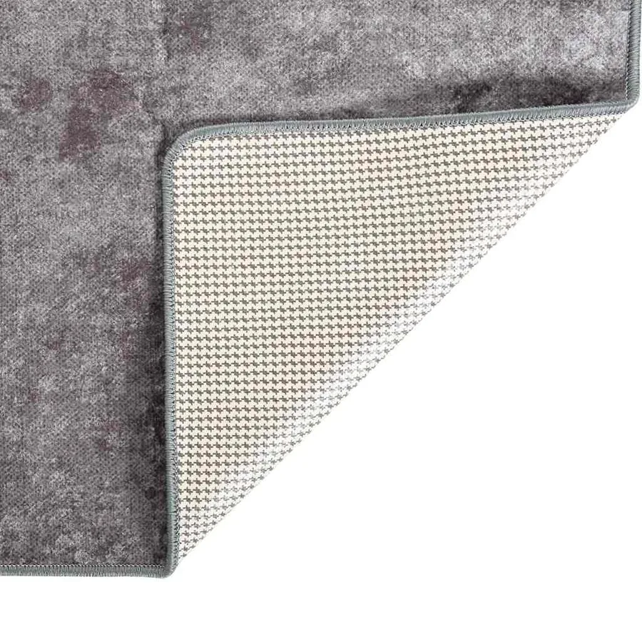 Tapis lavable 160x230 cm gris - 2