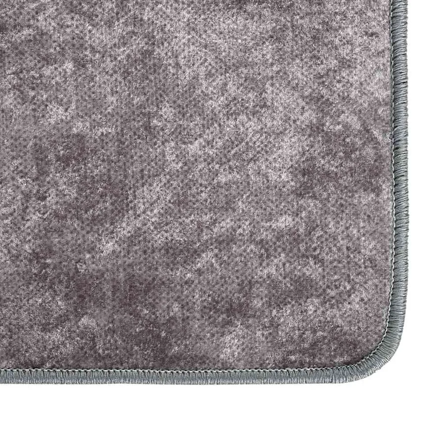 Tapis lavable 160x230 cm gris - 4