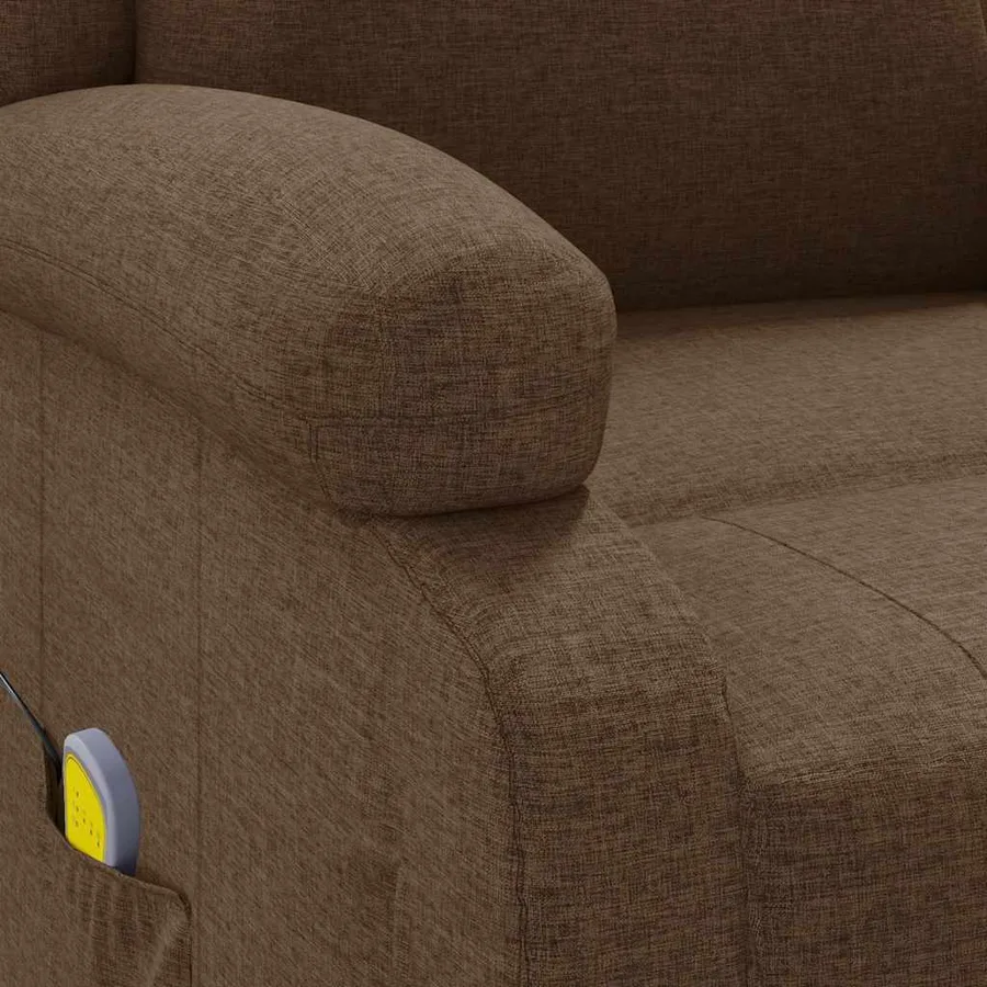 Fauteuil de massage Marron Tissu - 8