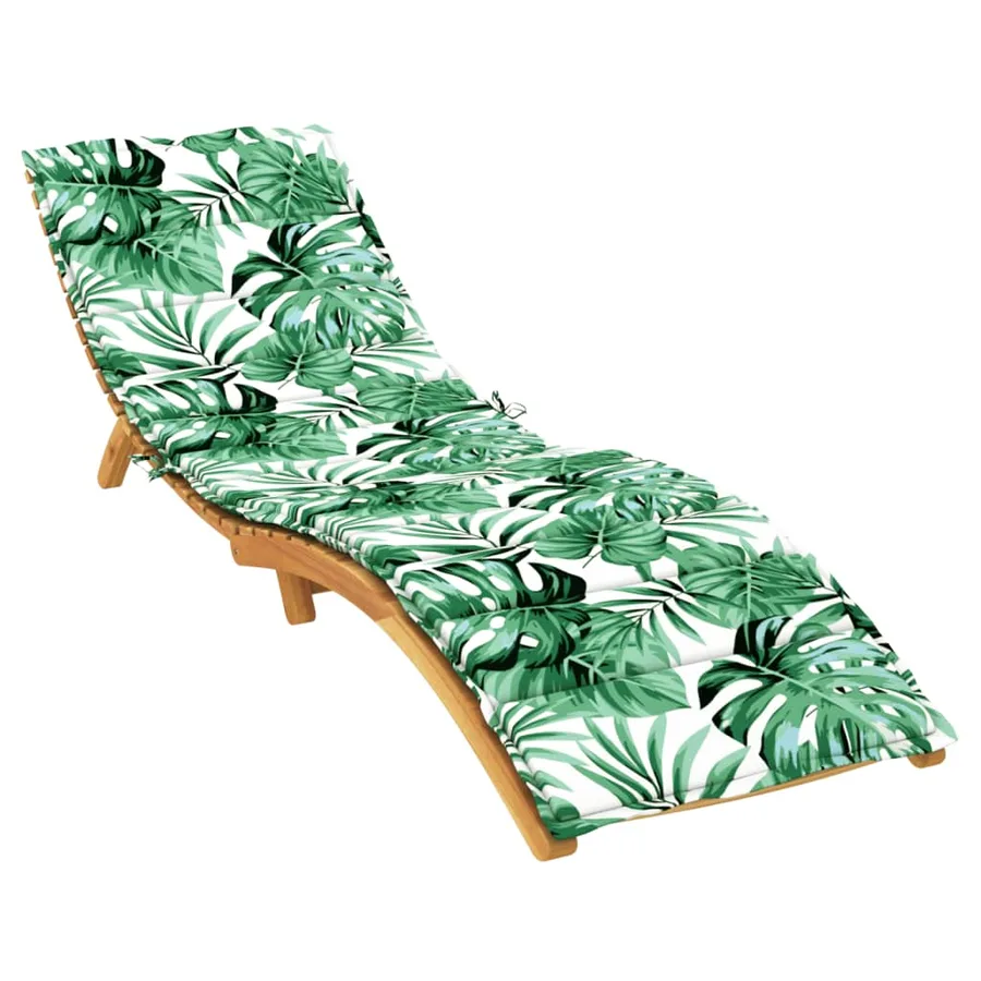 Coussin de chaise longue motif de feuilles tissu oxford - 3
