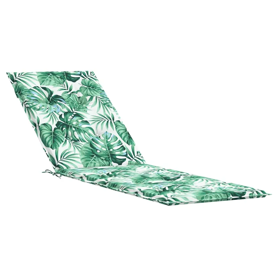 Coussin de chaise longue motif de feuilles tissu oxford - 2