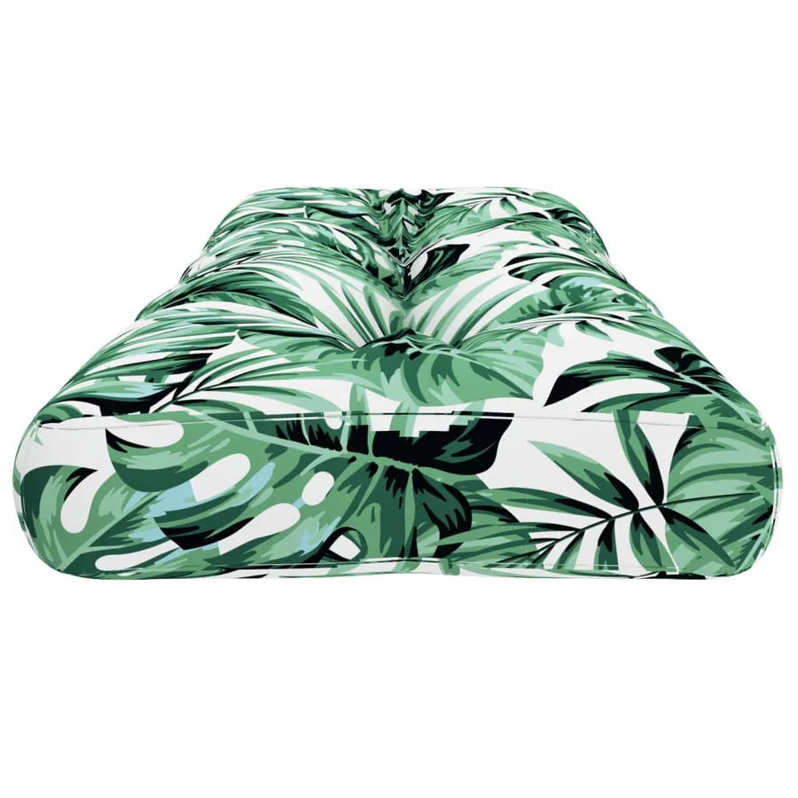 Coussin de palette à motif de feuilles 120x40x12 cm Tissu - 6