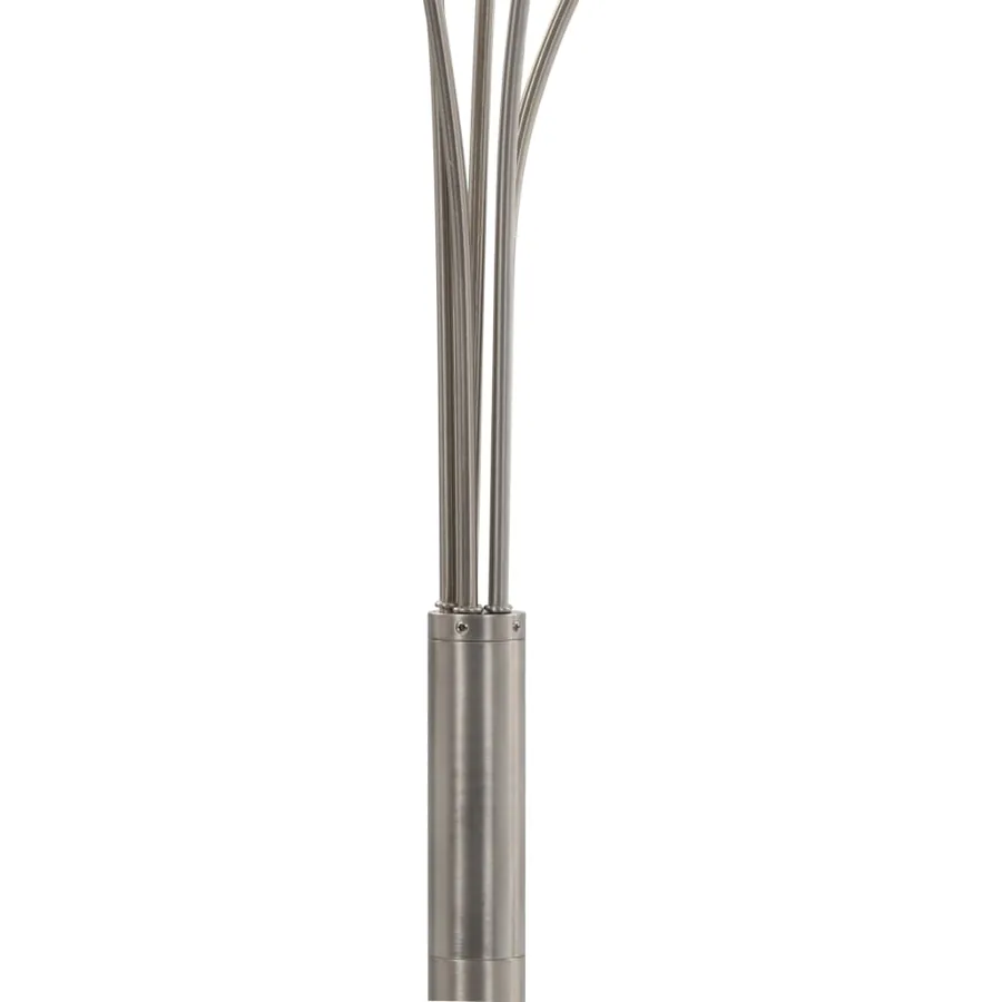 Lampadaire 200 cm 5 x E14 Argenté - 6