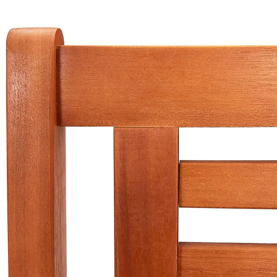 Banc de jardin 3 places 150 cm Bois d'eucalyptus solide - 6