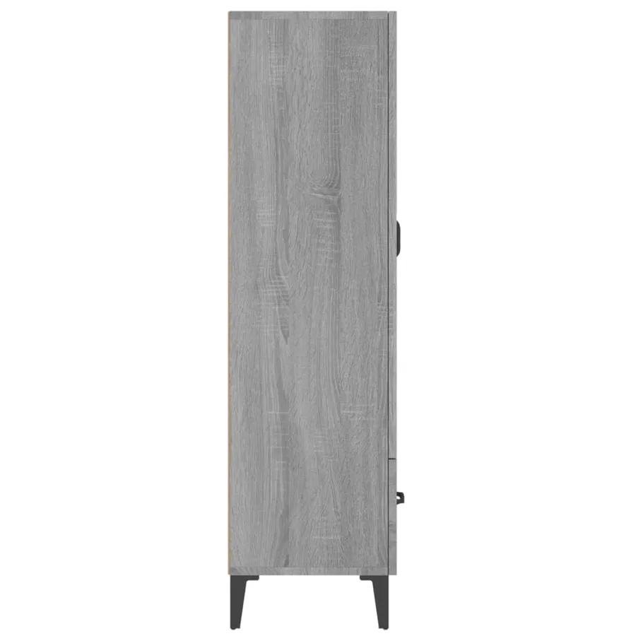 Buffet Sonoma gris 70x31x115 cm Bois d'ingénierie - 6