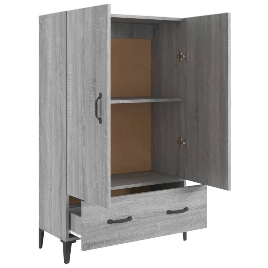 Buffet Sonoma gris 70x31x115 cm Bois d'ingénierie - 7