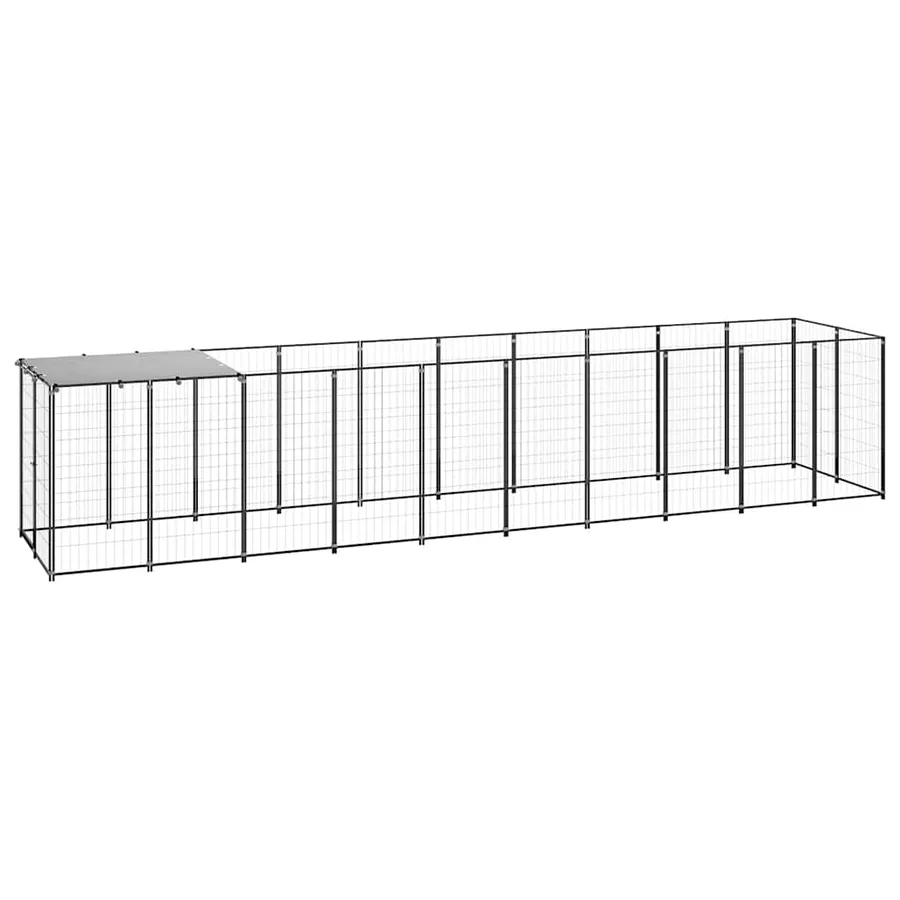 Chenil Noir 6,05 m² Acier - 2