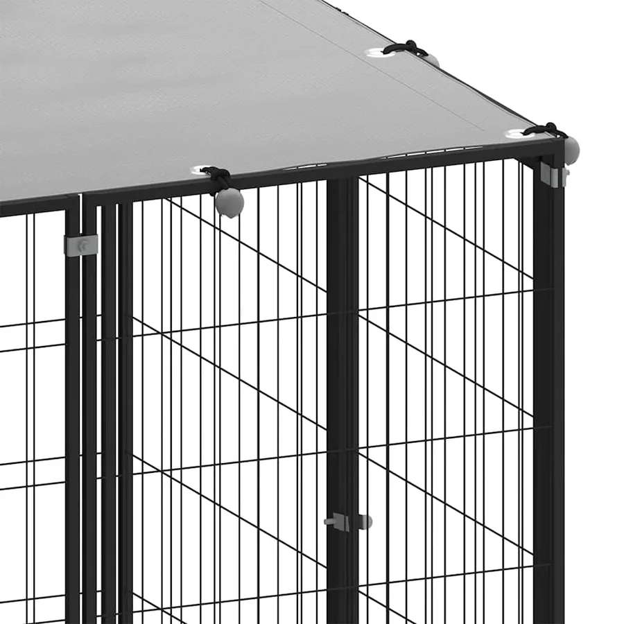Chenil Noir 6,05 m² Acier - 7