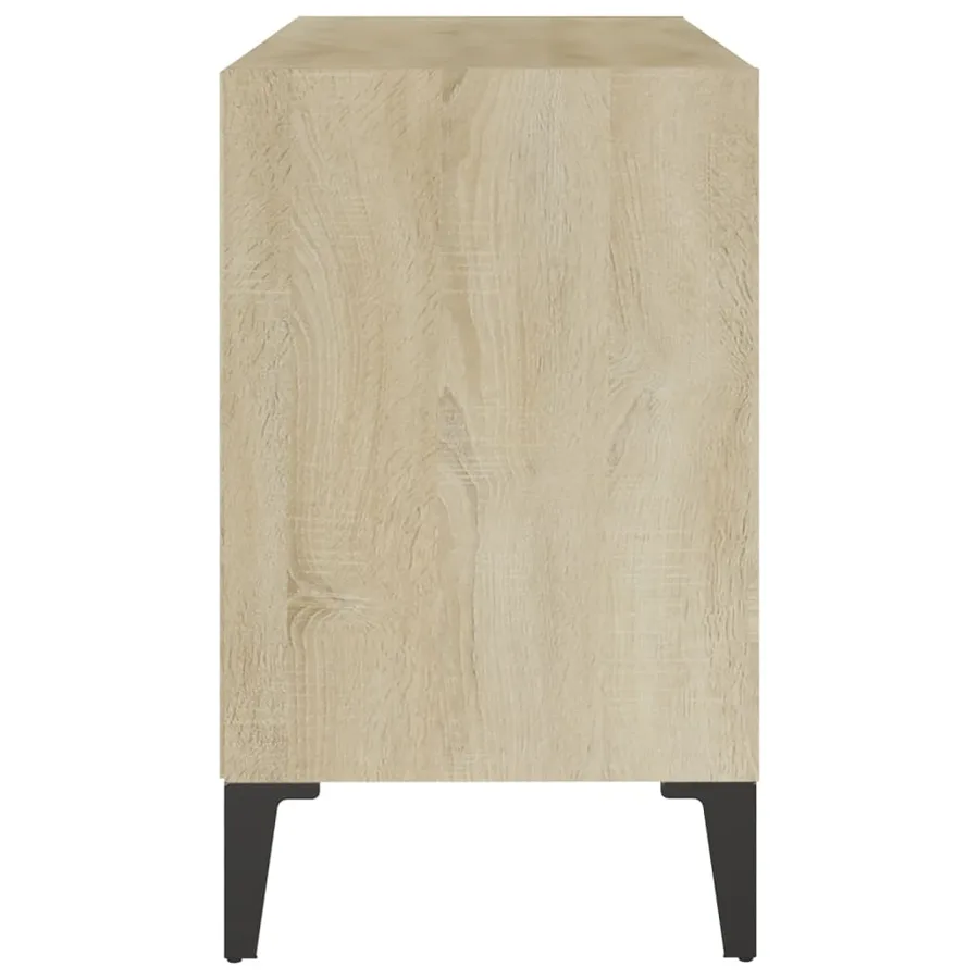 Meuble TV avec pieds en métal Chêne sonoma 69,5x30x50 cm - 5