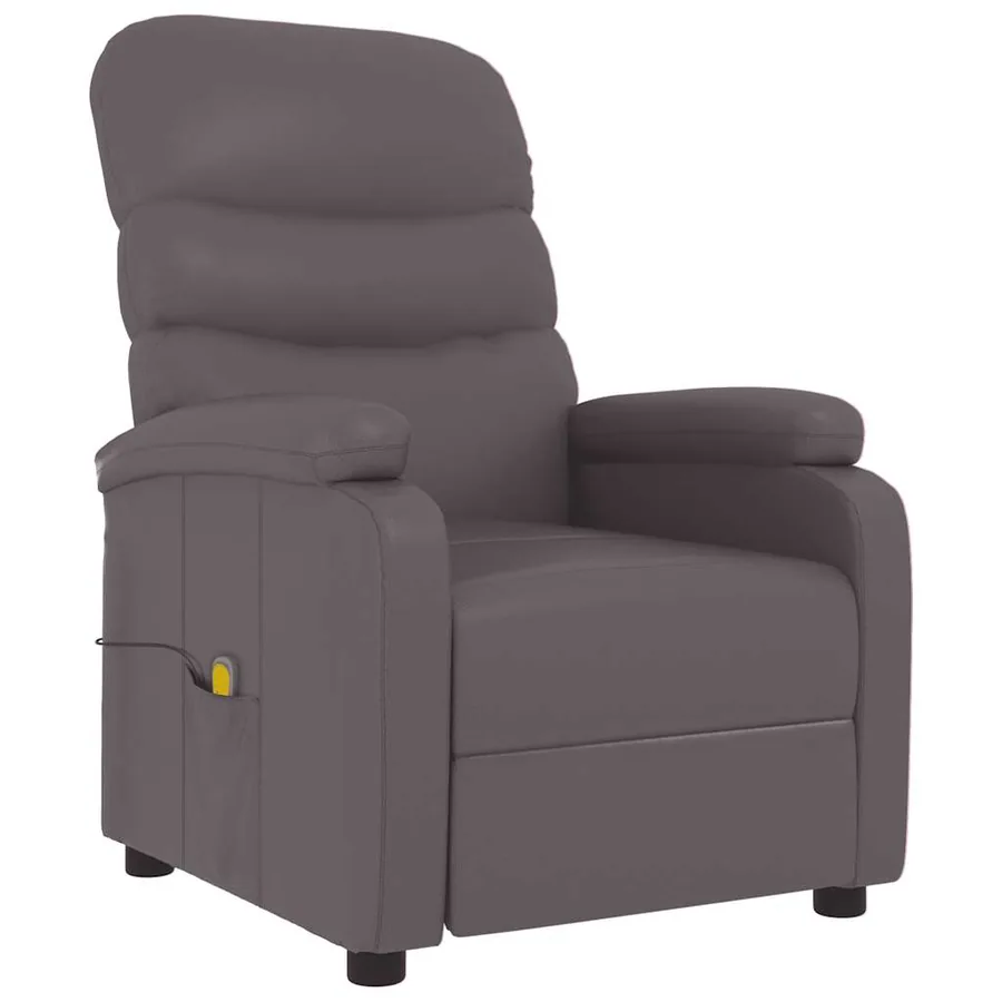 Fauteuil de massage Gris Similicuir - 2