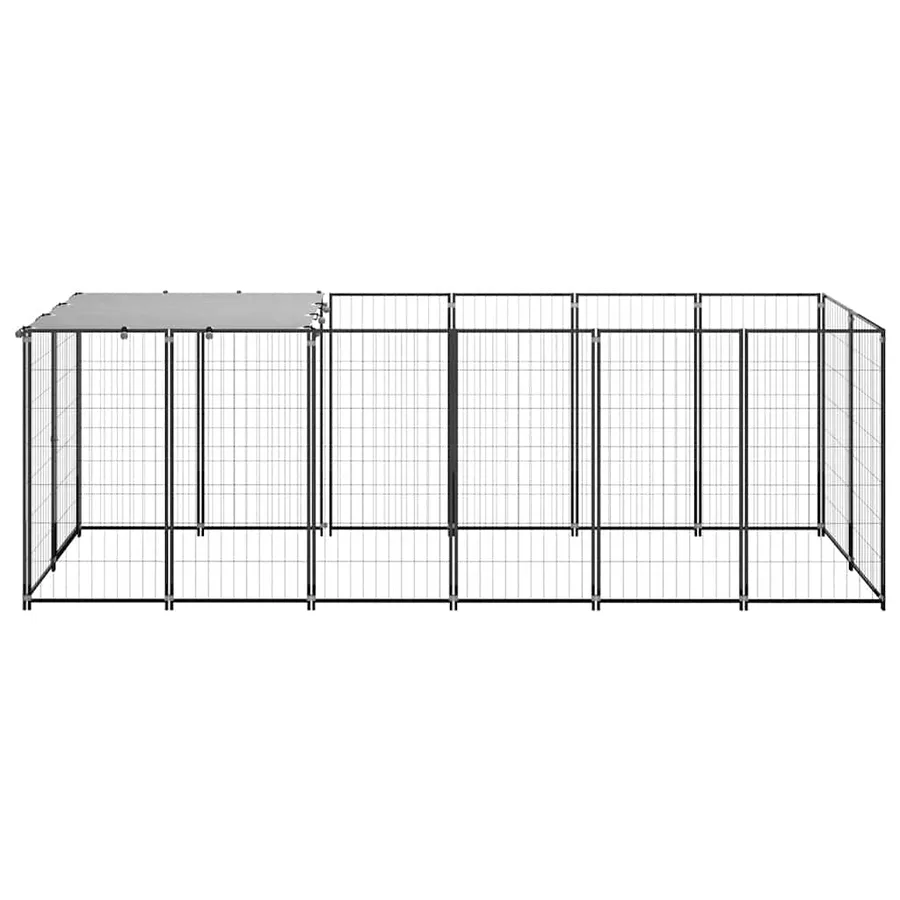 Chenil Noir 330x110x110 cm Acier - 4