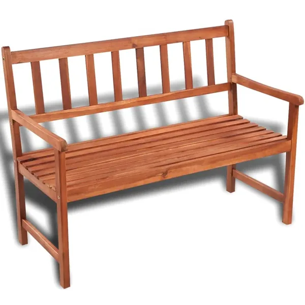 Banc de jardin 120 cm bois solide d'acacia