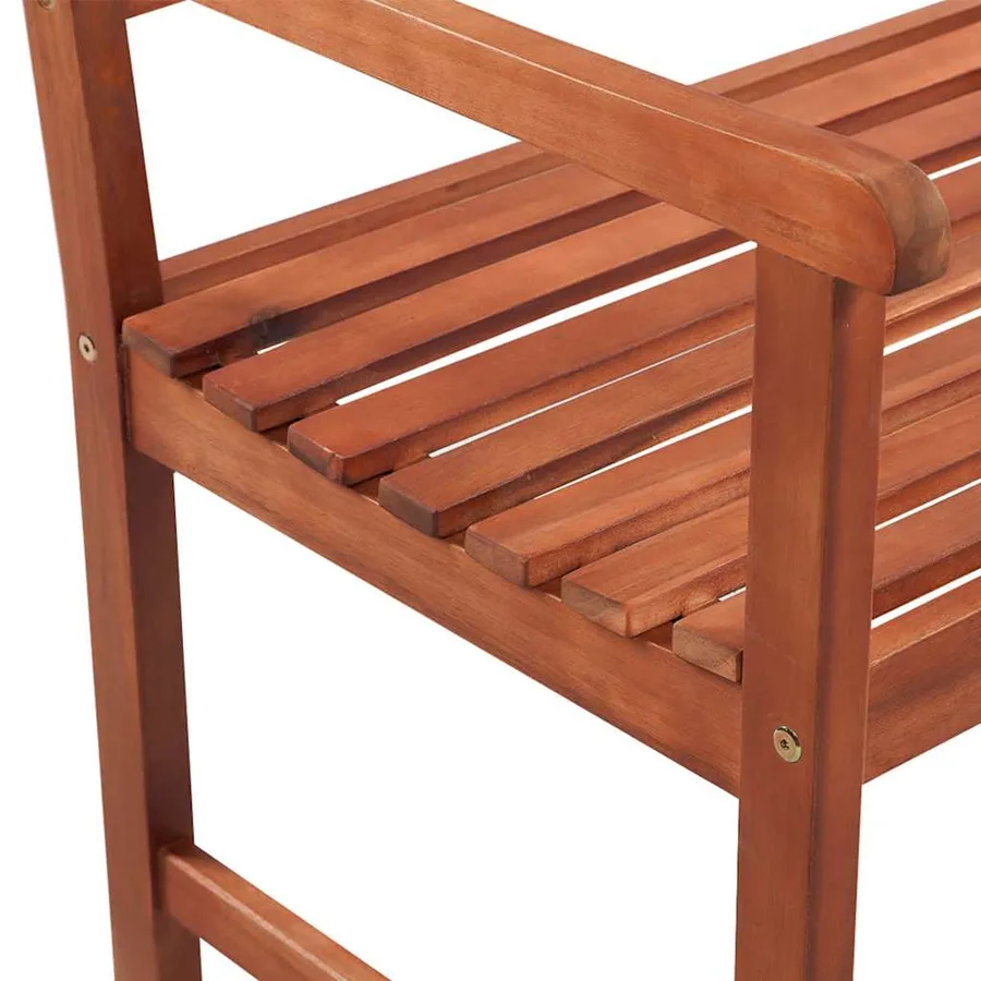Banc de jardin 120 cm bois solide d'acacia - 4