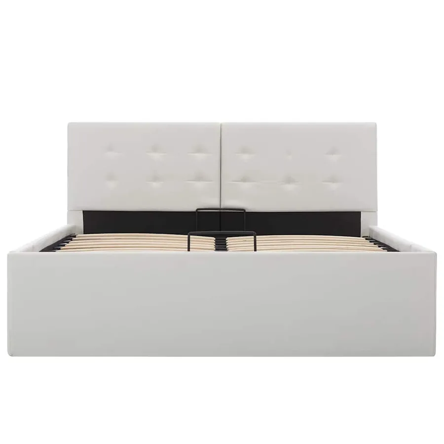 Cadre de lit à rangement hydraulique sans matelas 120x200 cm - 4
