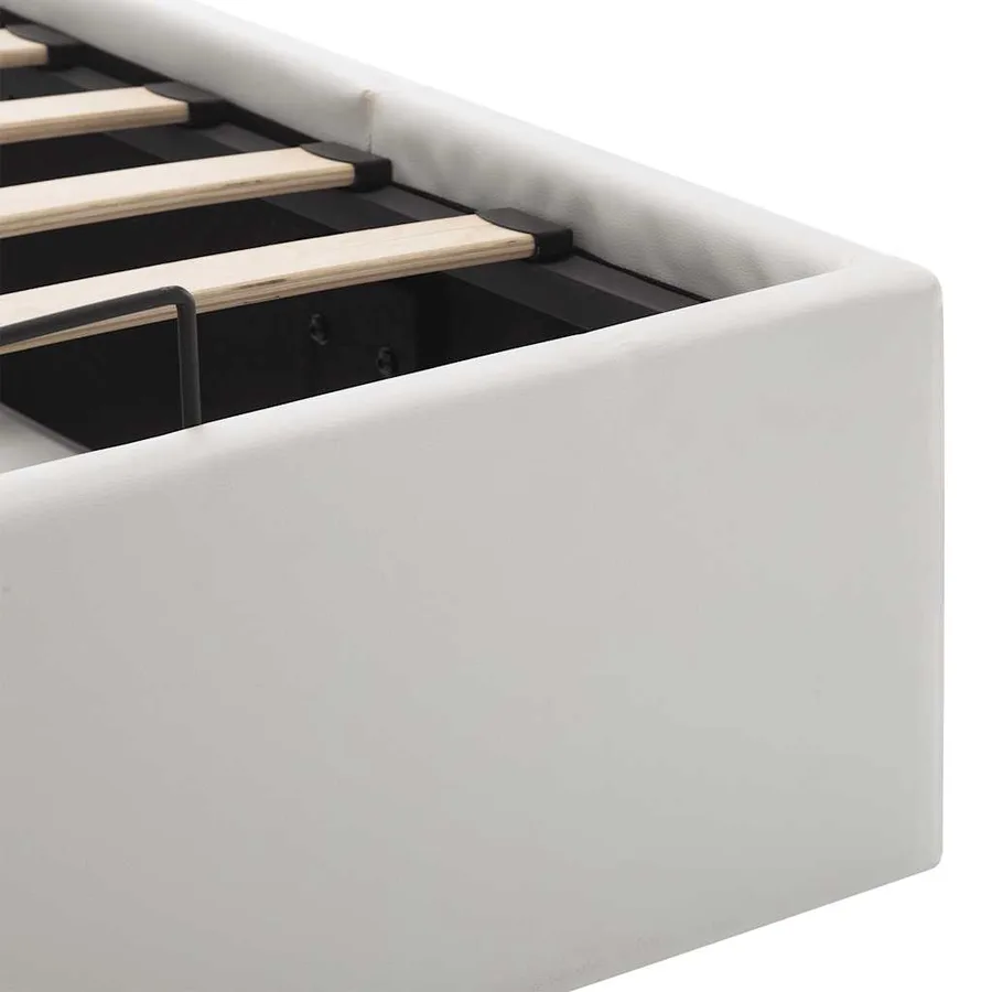 Cadre de lit à rangement hydraulique sans matelas 120x200 cm - 9