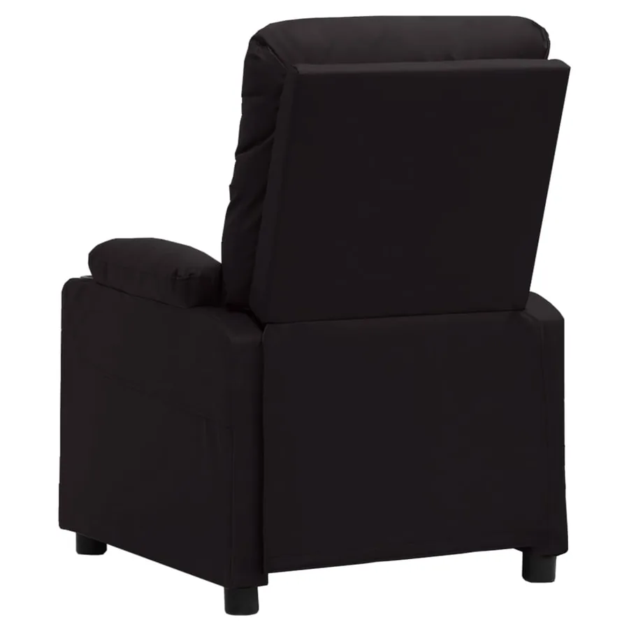 Fauteuil électrique de massage Noir Similicuir - 5