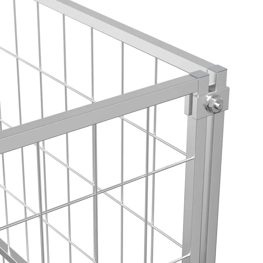 Chenil Argenté 7 m² Acier - 8
