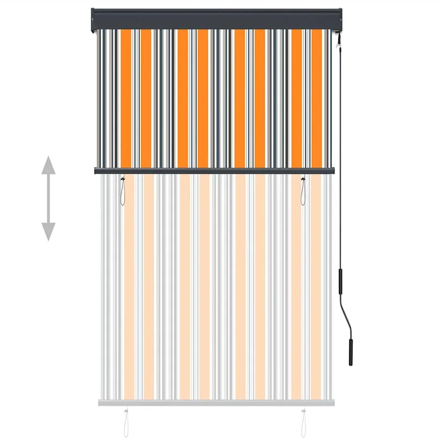 Store roulant d'extérieur 100x250 cm Jaune et bleu - 3