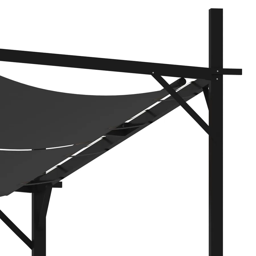 Belvédère avec toit rétractable 600x300x233 cm Anthracite - 6