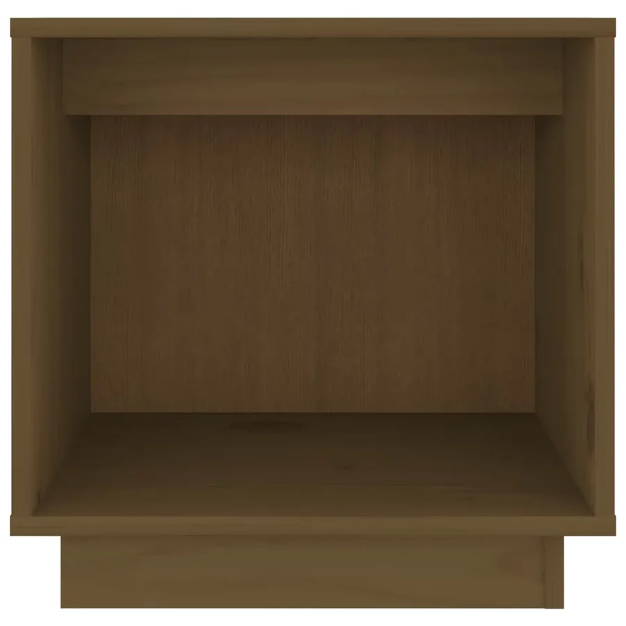 Table de chevet Marron miel 40x30x40 cm Bois de pin solide - 4