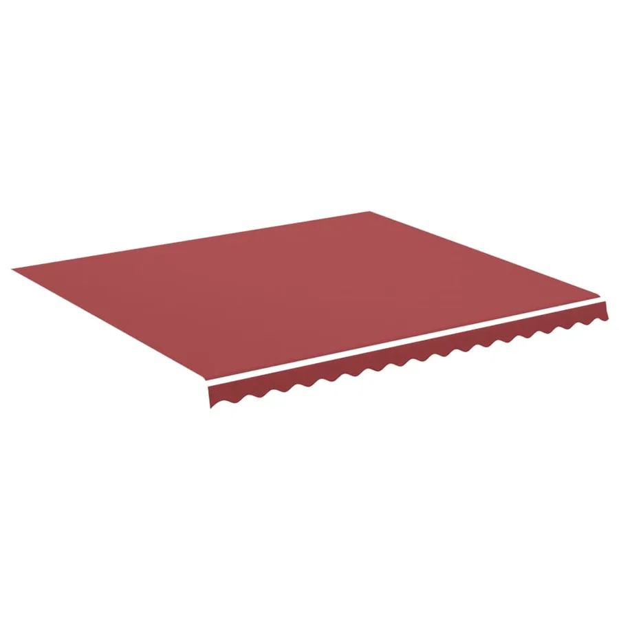 Tissu de remplacement pour auvent bordeaux rouge 4x3,5 m polyester - 2