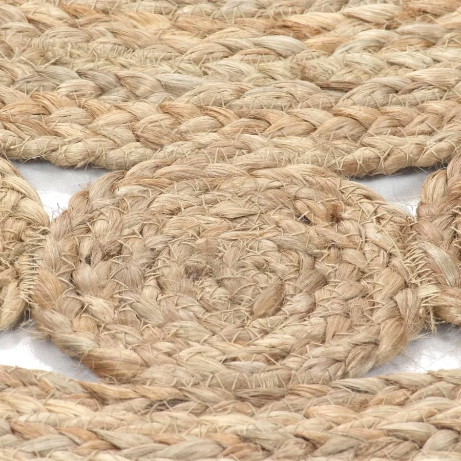 Tapis Design tressé Jute 210 cm Rond - 3