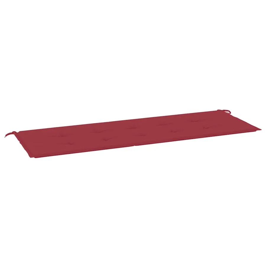 Coussin de banc de jardin rouge bordeaux 150x50x3 cm - 2