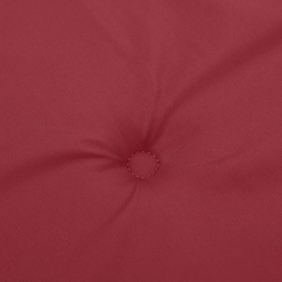 Coussin de banc de jardin rouge bordeaux 150x50x3 cm - 5