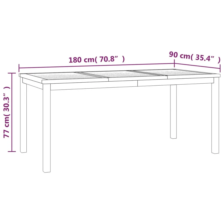 Ensemble à manger de jardin 4 pcs Bois de teck massif - 14