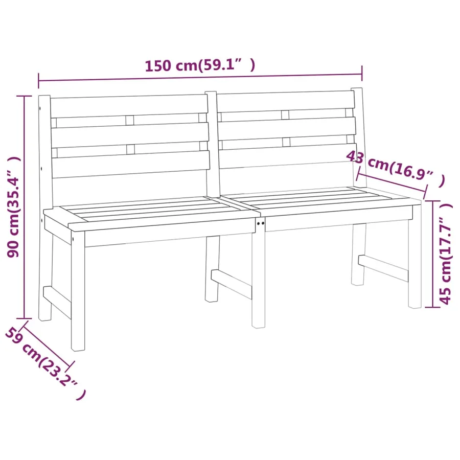 Ensemble à manger de jardin 3 pcs Bois de teck massi - 10