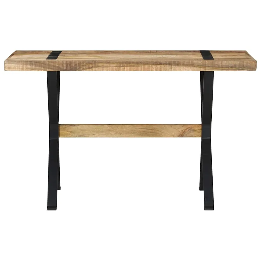 Table à manger 120x60x76 cm bois de manguier brut - 2