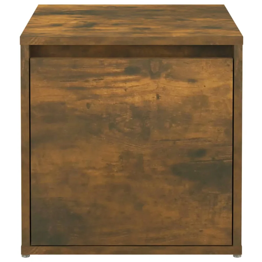Tiroir boîte Chêne fumé 40,5x40x40 cm Bois d'ingénierie - 7