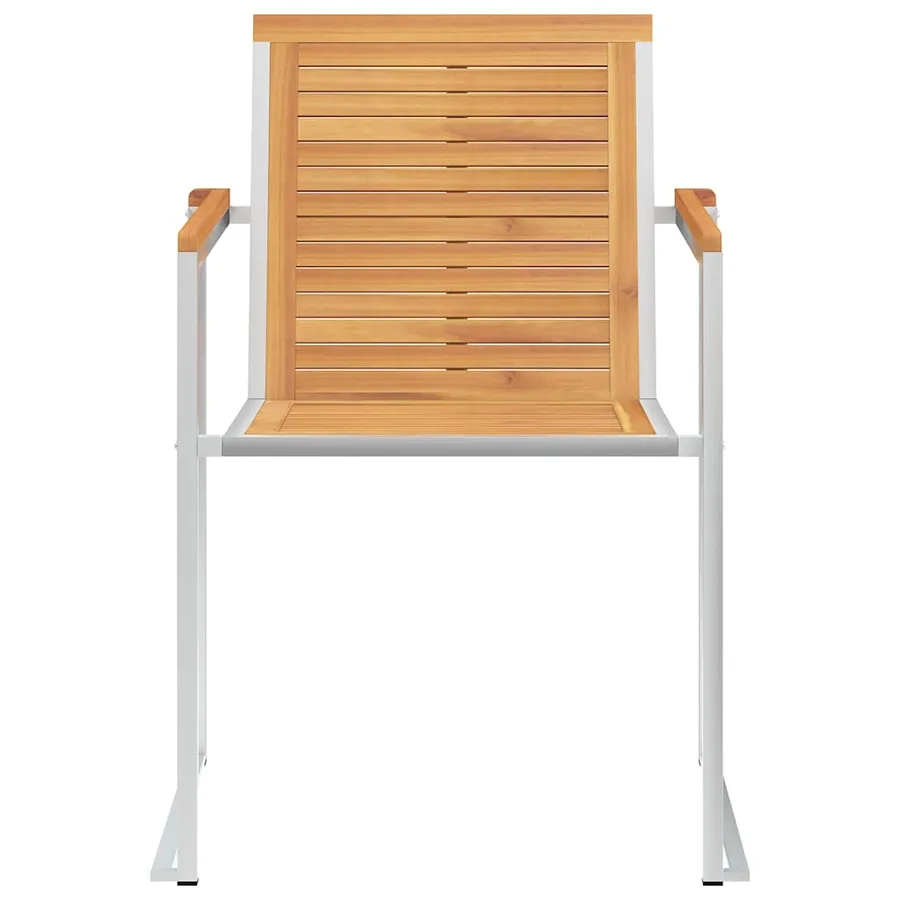 Chaises de jardin lot de 6 avec coussins Bois de teck massif - 5