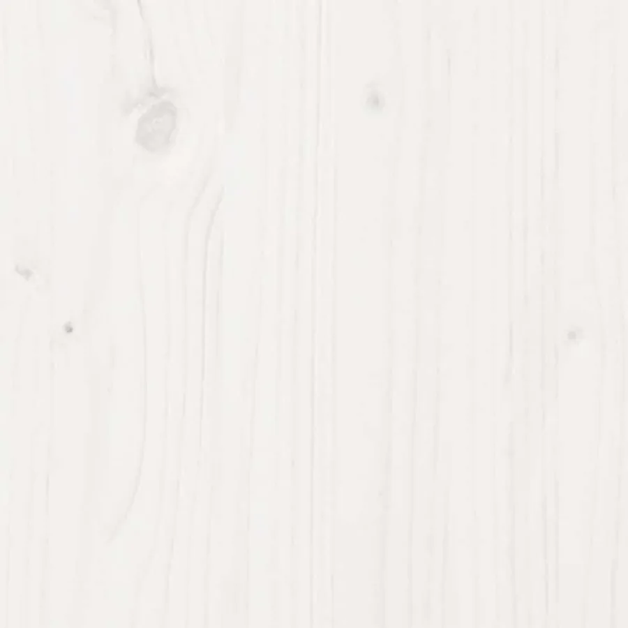 Cadre de lit sans matelas blanc bois massif 90x200 cm - 8