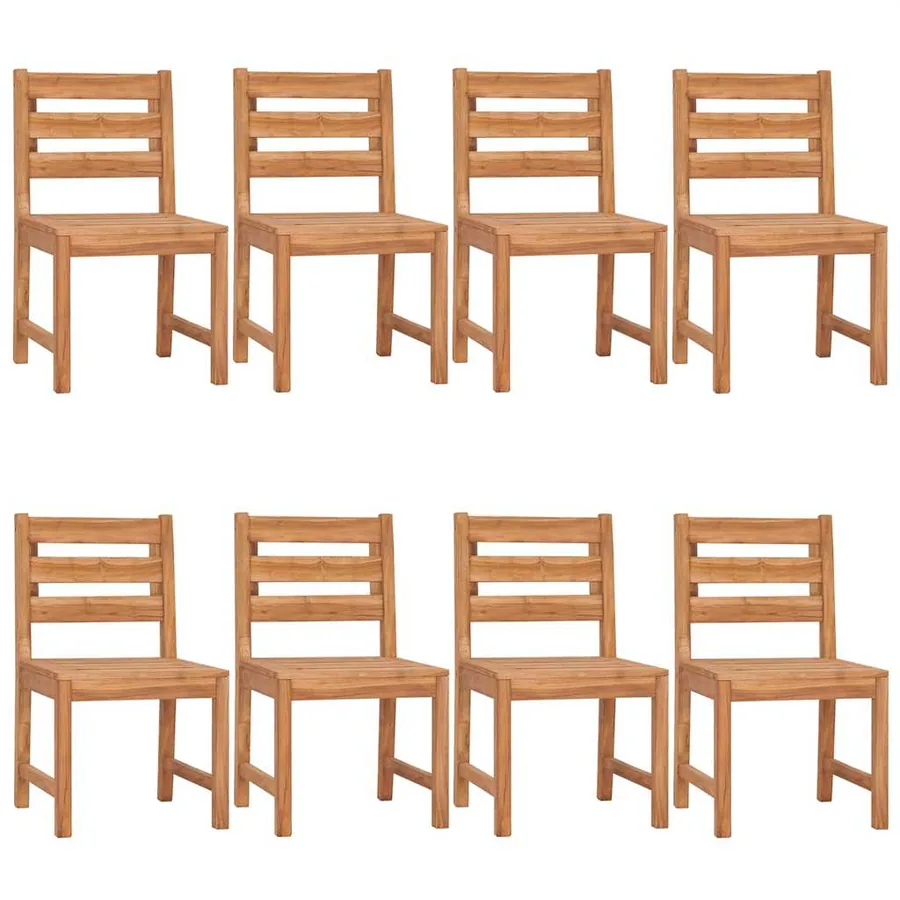 Ensemble à manger de jardin 9 pcs Bois de teck solide - 4