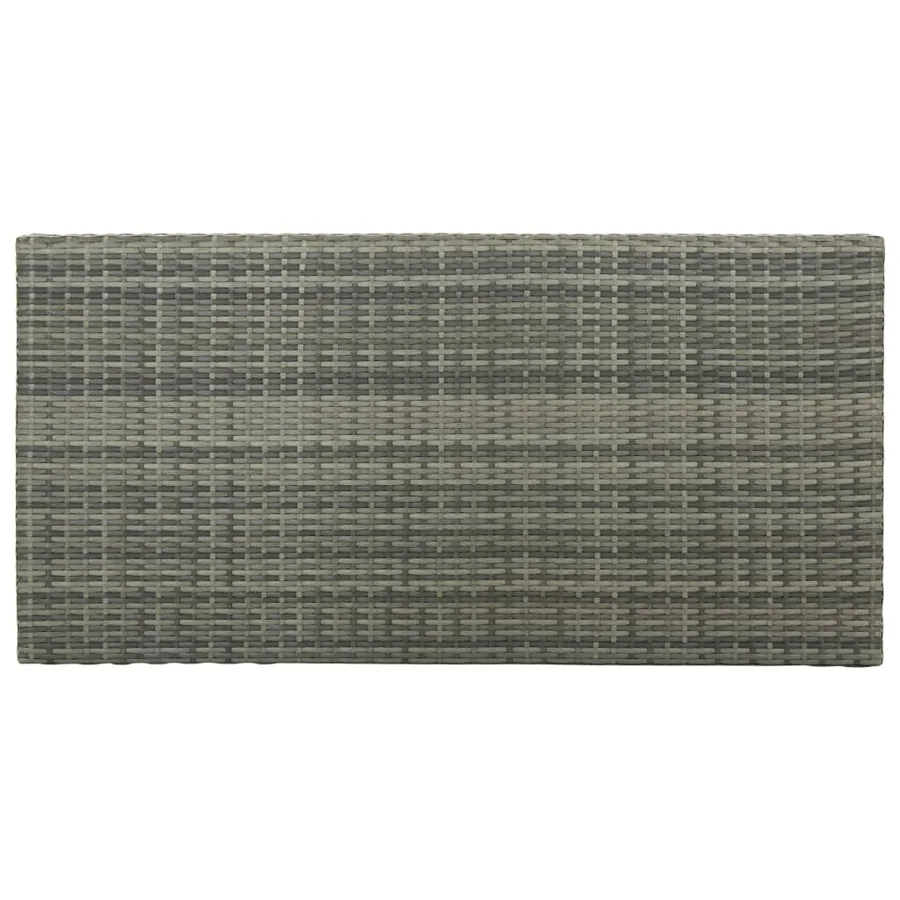 Ensemble de bar de jardin 5 pcs et coussins Résine tressée Gris - 3
