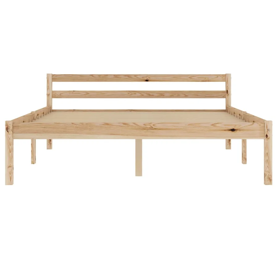 Cadre de lit sans matelas bois massif de pin 140x200 cm - 3