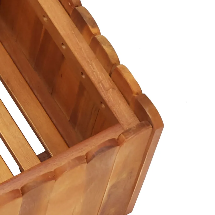 Lit surélevé de jardin 50x30x25 cm Bois massif d'acacia - 5