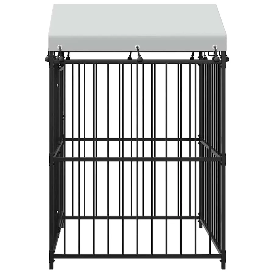 Chenil extérieur avec toit pour chiens 120 x 120 x 150 cm - 5