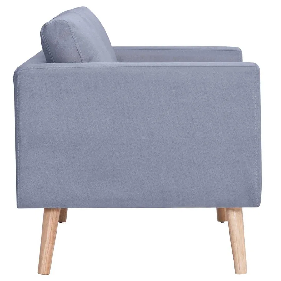 Ensemble de canapés à 2 places et à 3 places Tissu Gris clair - 7