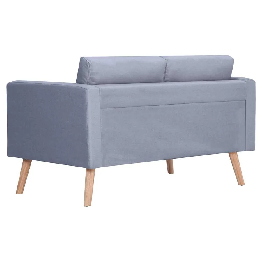 Ensemble de canapés à 2 places et à 3 places Tissu Gris clair - 8