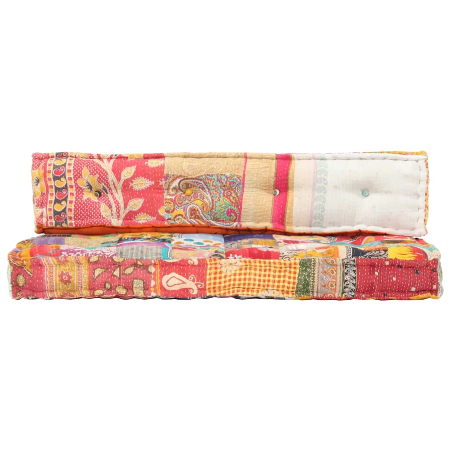 Coussin de canapé palette Multicolore Tissu Patchwork - 4