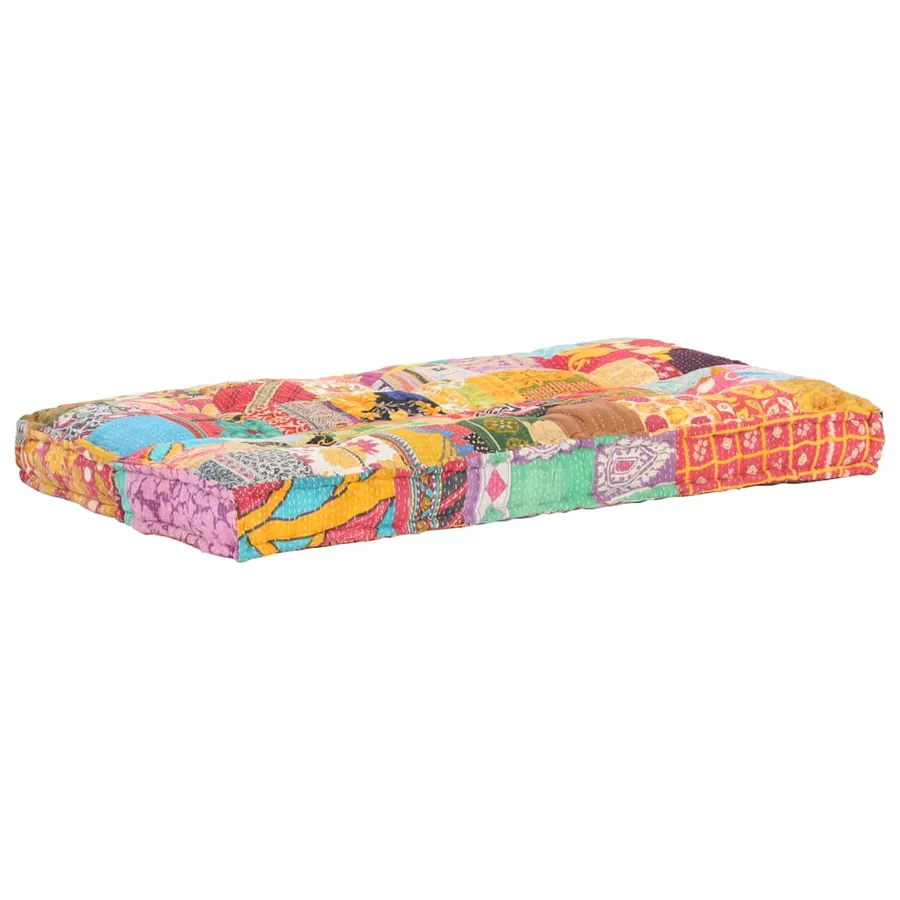 Coussin de canapé palette Multicolore Tissu Patchwork - 5