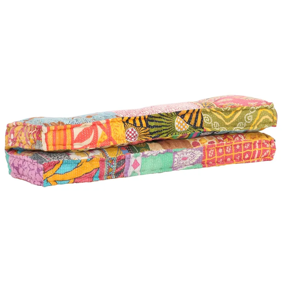 Coussin de canapé palette Multicolore Tissu Patchwork - 6