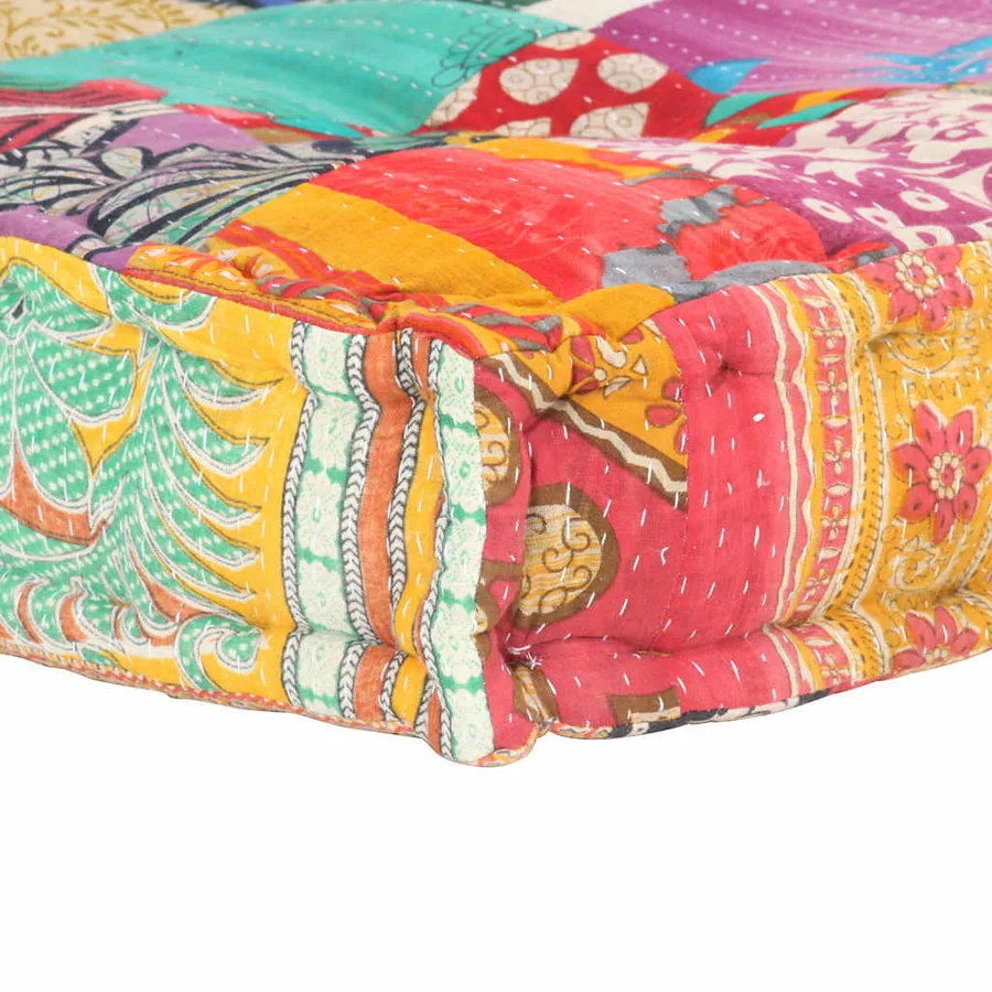 Coussin de canapé palette Multicolore Tissu Patchwork - 9