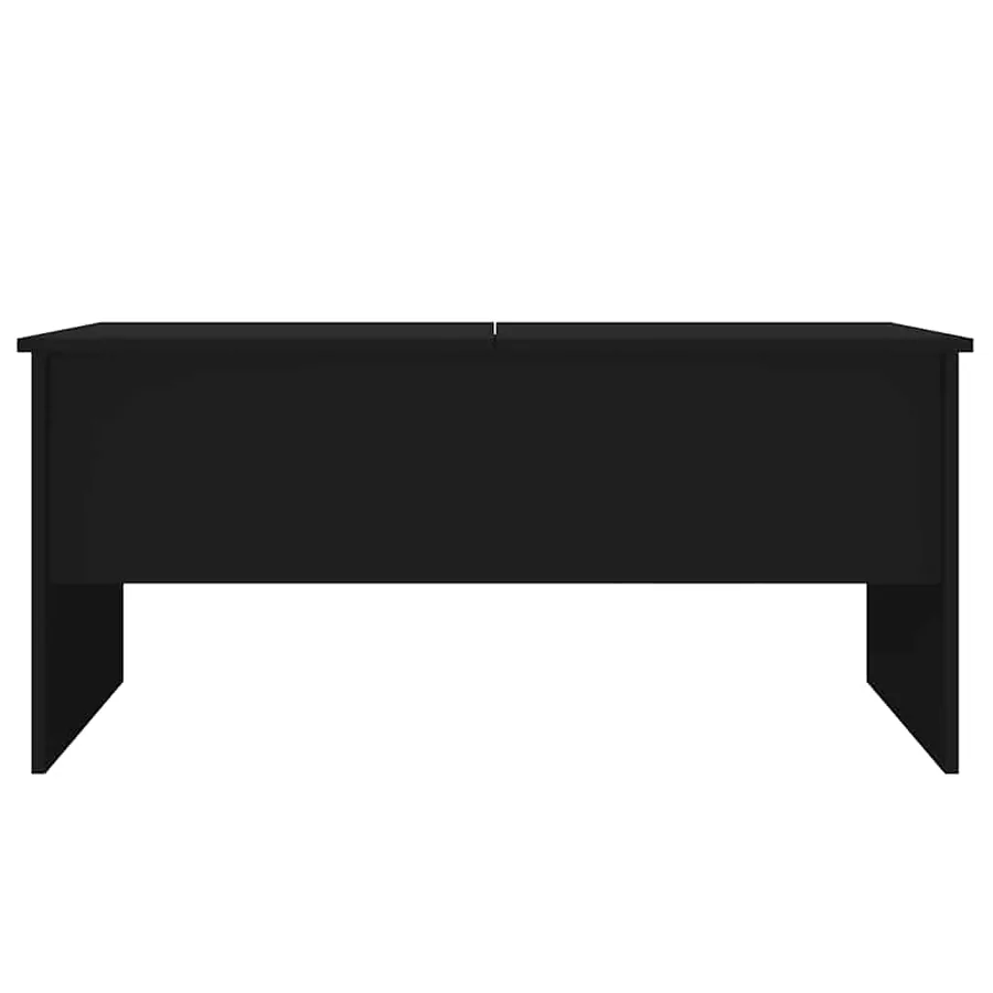 Table basse noir 102x50,5x46,5 cm bois d'ingénierie - 6
