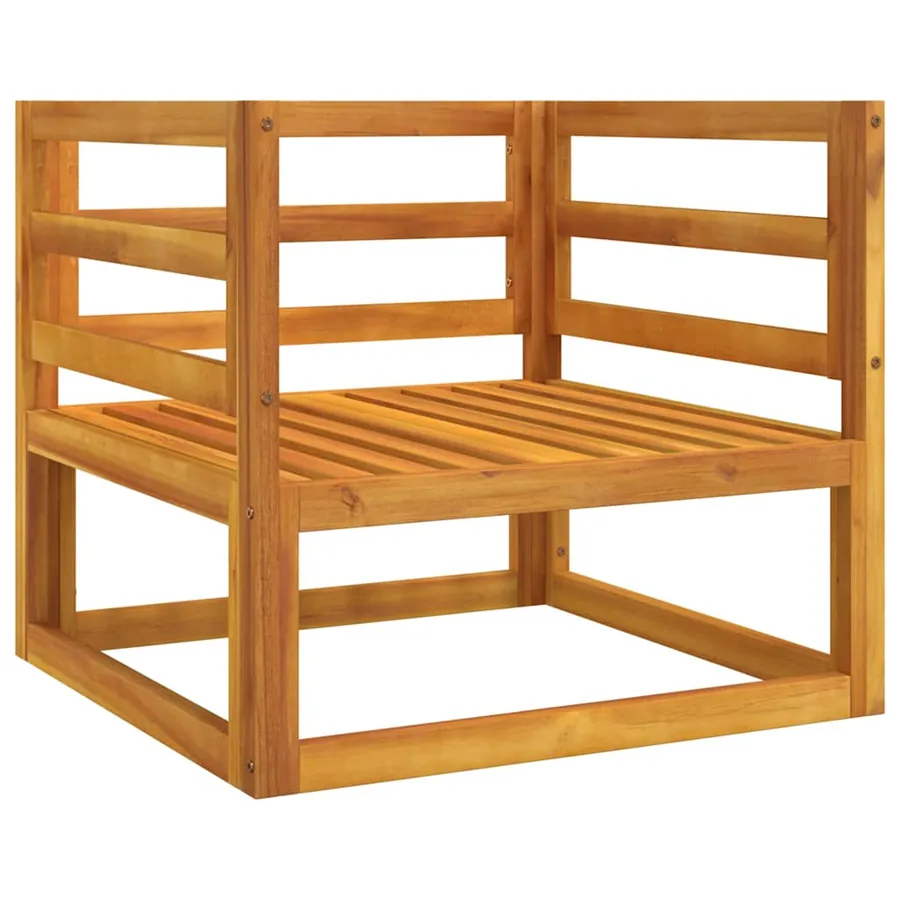 Chaise de jardin avec coussins gris clair bois massif d'acacia - 3