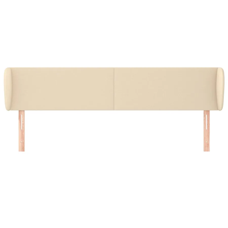 Tête de lit avec oreilles Crème 203x23x78/88 cm Tissu - 3