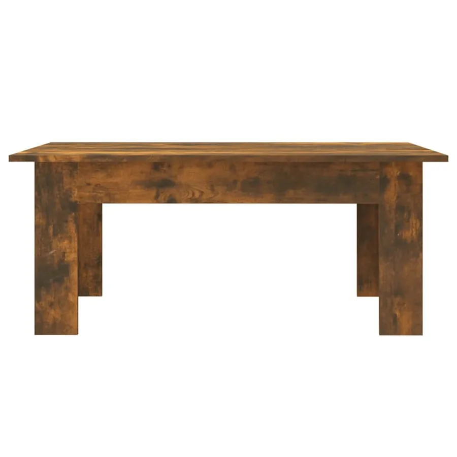 Table basse Chêne fumé 100x60x42 cm Bois d'ingénierie - 5
